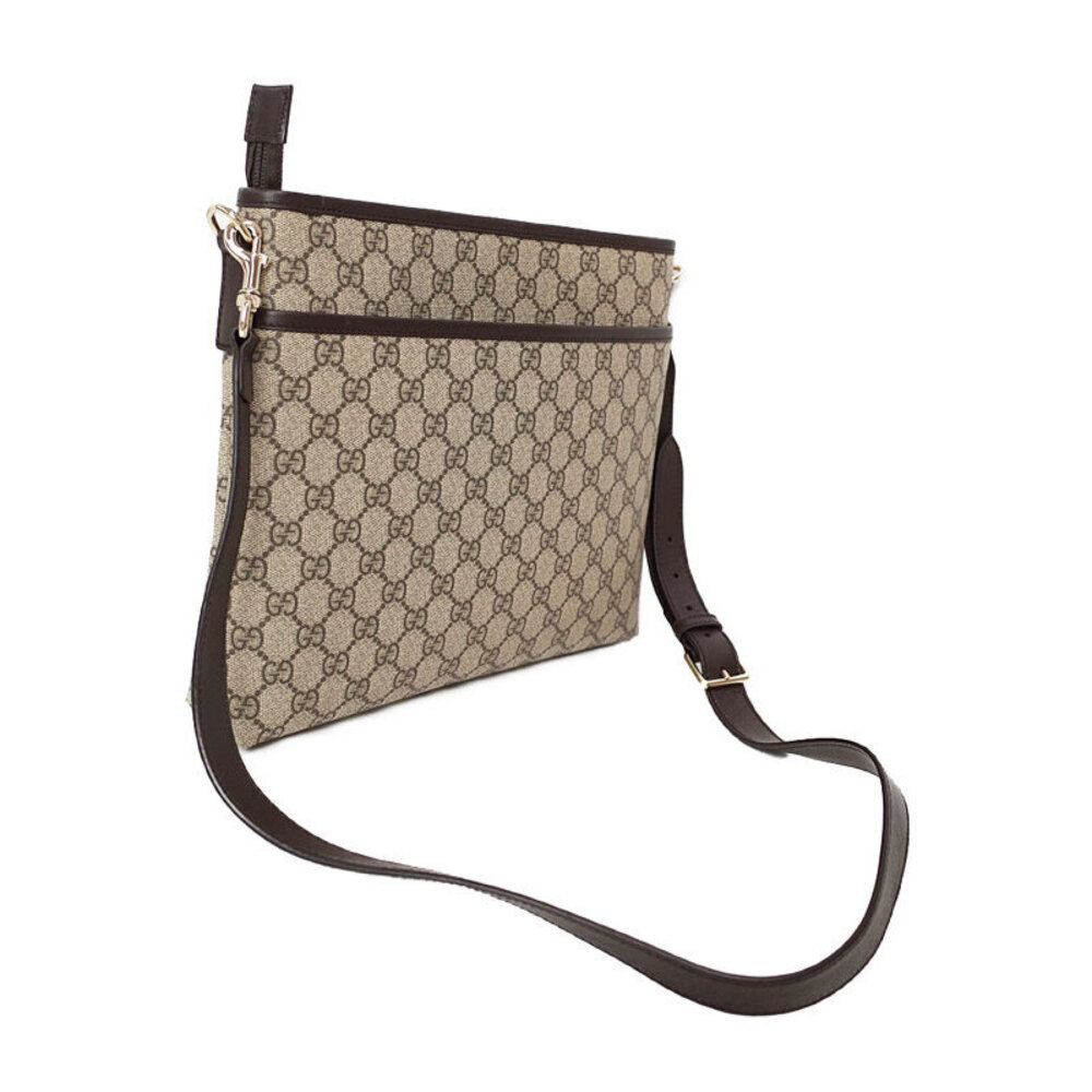 Gucci Crossbody Plus Messenger GG Flat Monogram Brown Bag